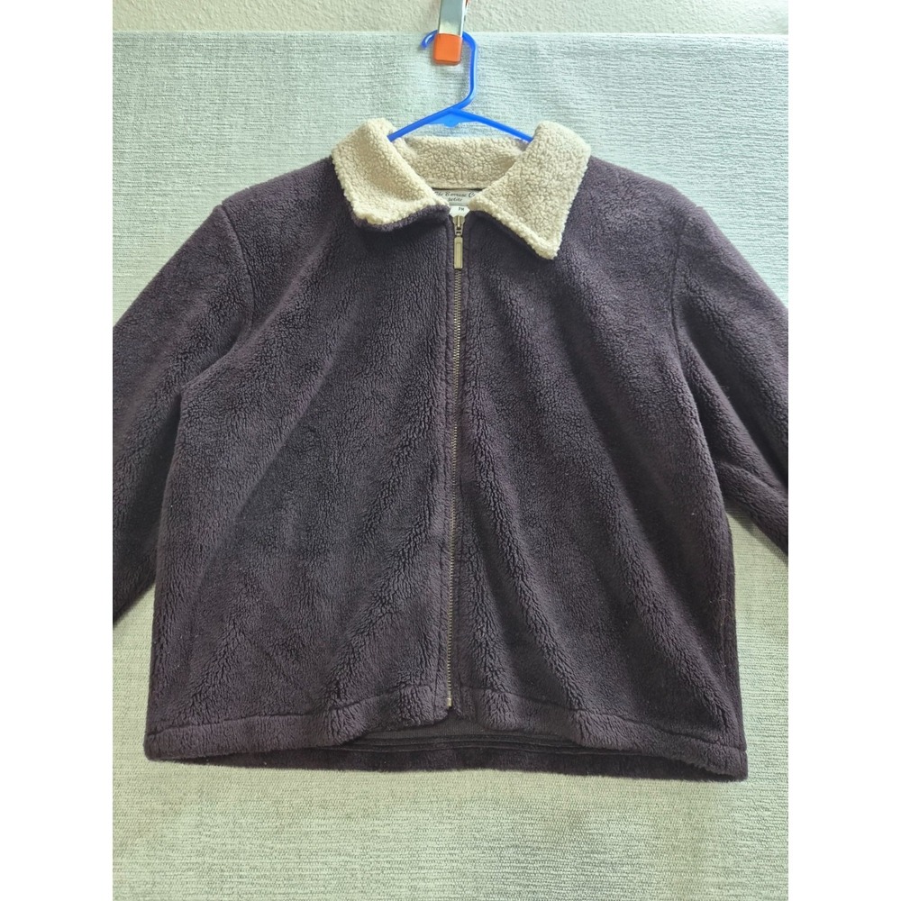 The Barrage Co Jacket Womens Petite Medium Black Sherpa Lined Full Zip Winter
